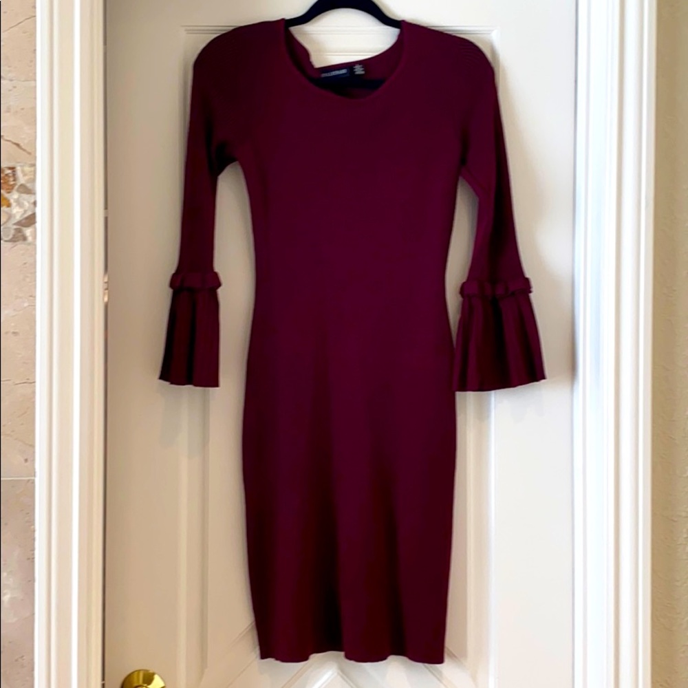 Nina Leonard ribbed sweater dress